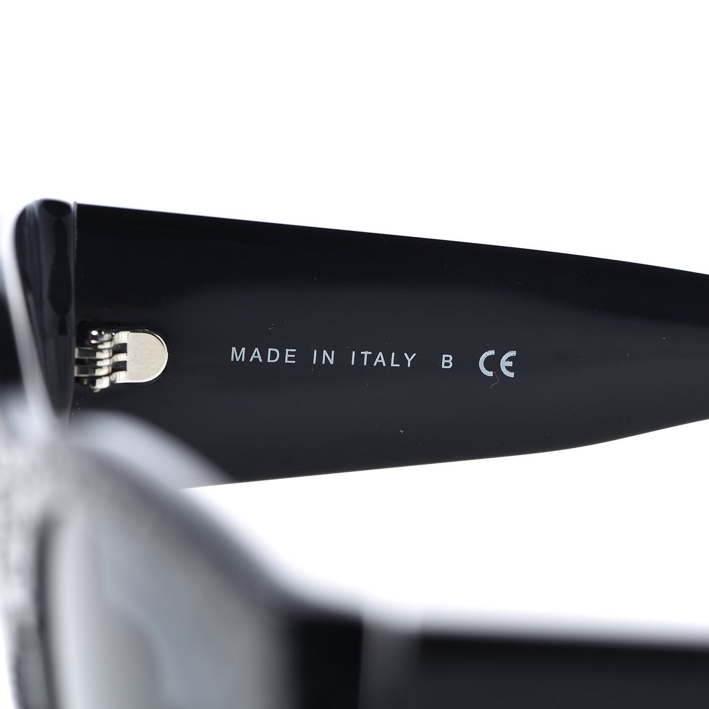 Acetate Strass Rectangle Sunglasses 5421B Black