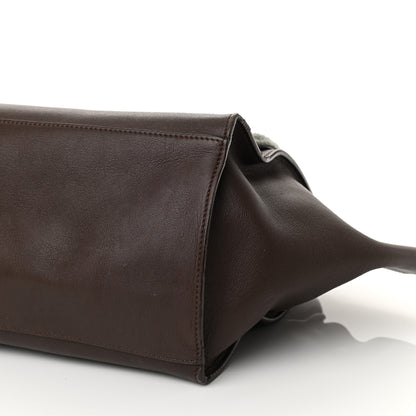 Celine Shearling Calfskin Medium Trapeze Grey 9 of 10