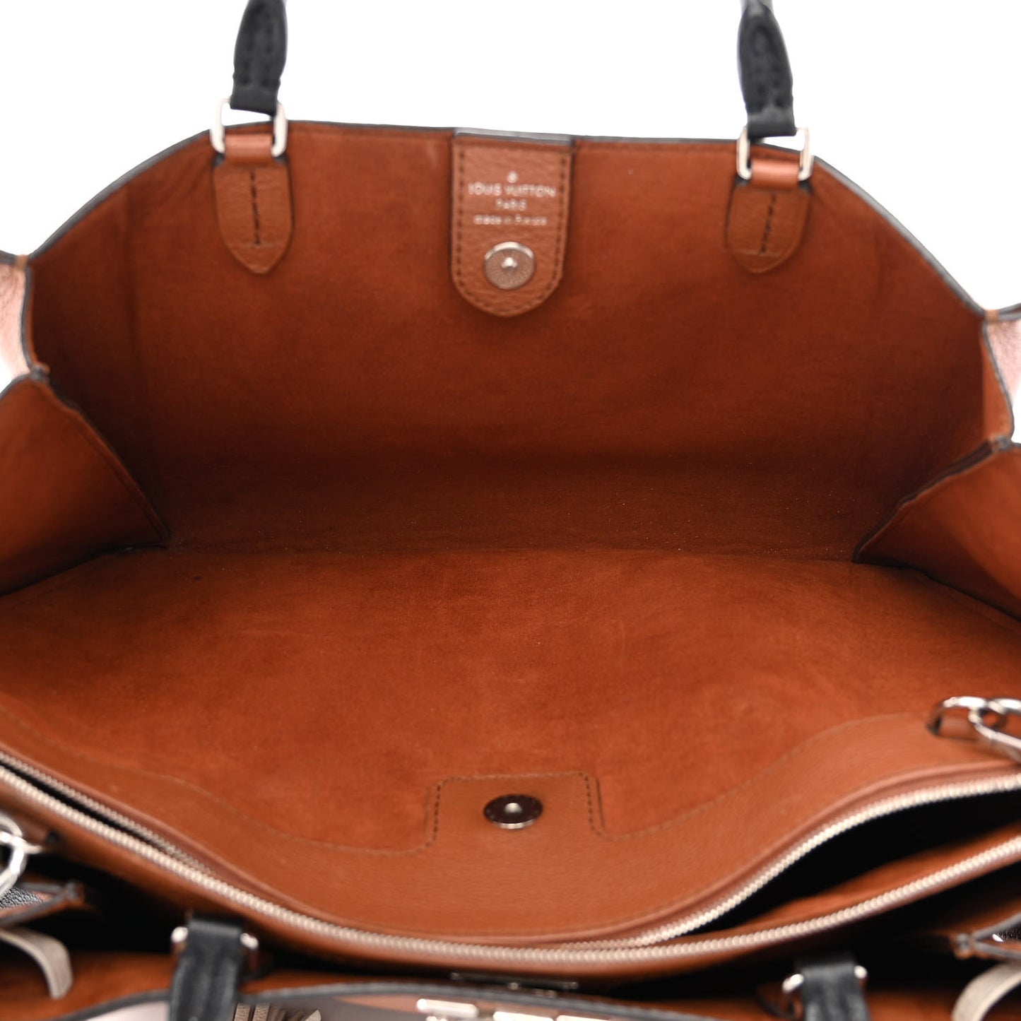Calfskin Lockmeto Caramel Creme Black