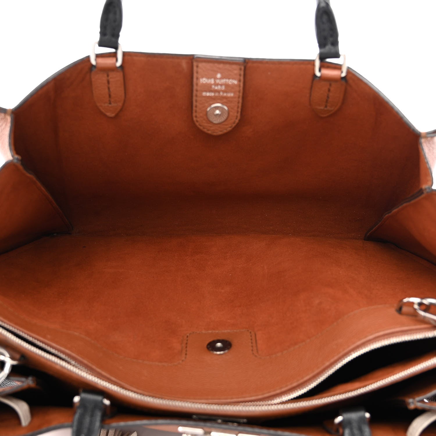 Louis Vuitton Calfskin Lockmeto Caramel Creme Black 6 of 20