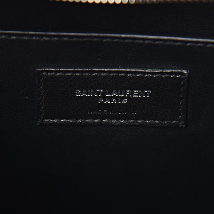 Saint Laurent Croc Calfskin Embossed Medium Uptown Tote Asphalt 6 of 10