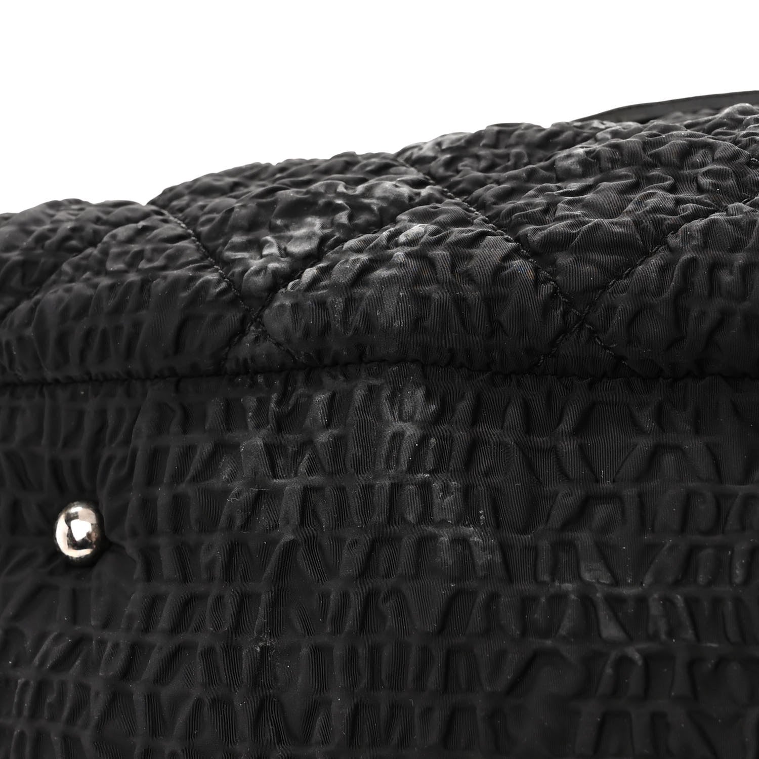 Chanel Nylon Quilted CC Logo Tote Black 17 of 17