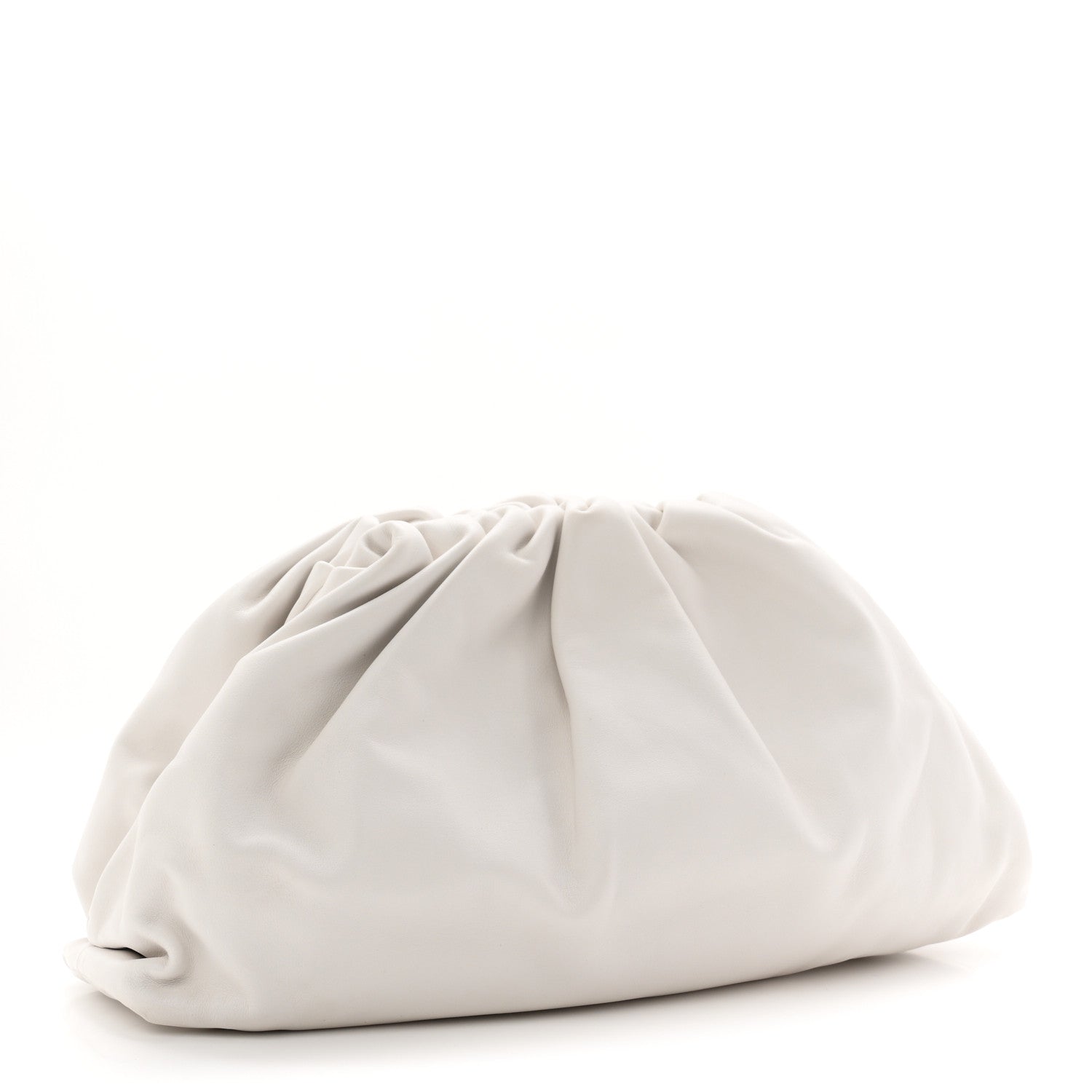 Bottega Veneta Smooth Butter Calf The Pouch Oversized Clutch Chalk 3 of 10