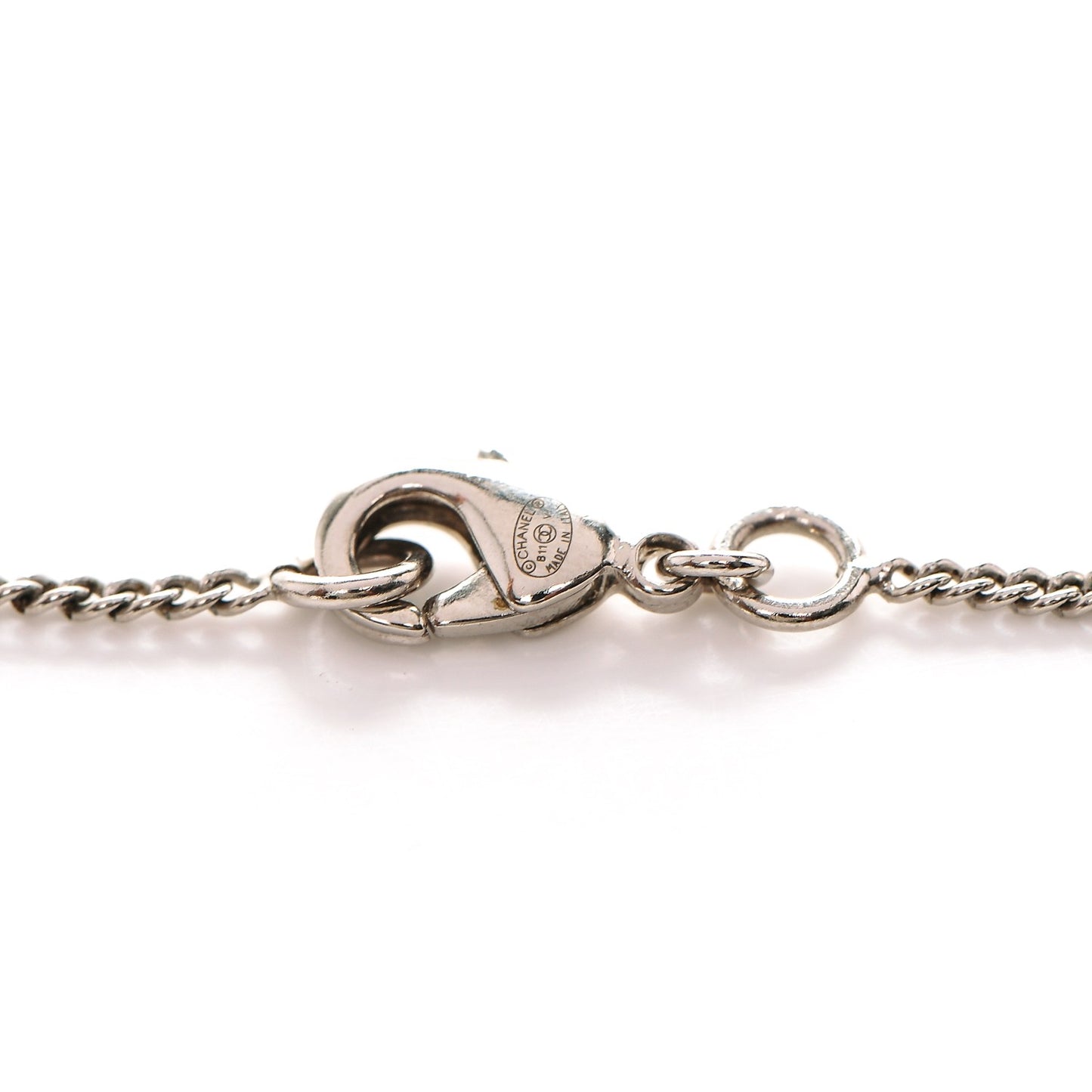 Crystal Timeless CC Necklace Silver