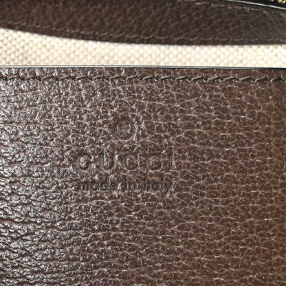Gucci GG Supreme Monogram Textured Dollar Calfskin Small Ophidia Hobo Beige Ebony New Acero 6 of 10