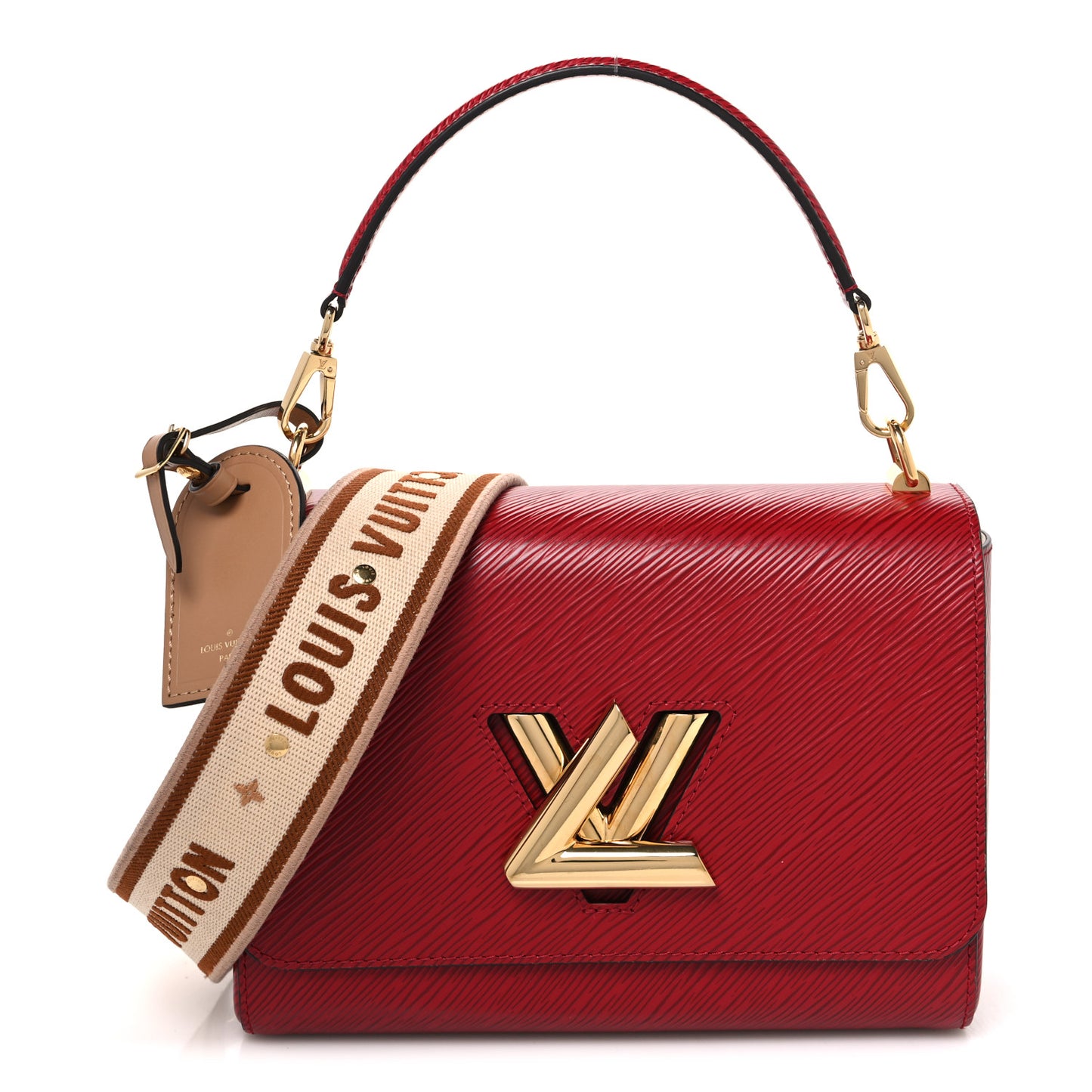 Epi Twist Shoulder Bag MM Rouge