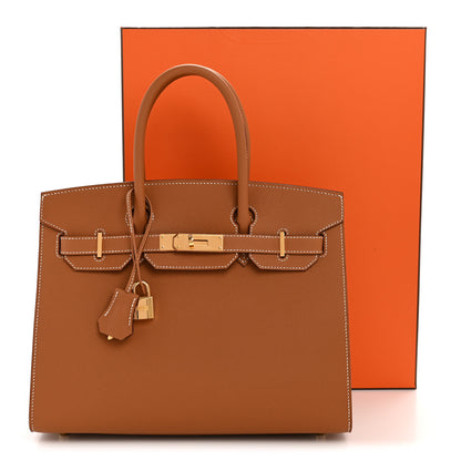 Hermes Epsom Birkin Sellier 30 Gold 12 of 12