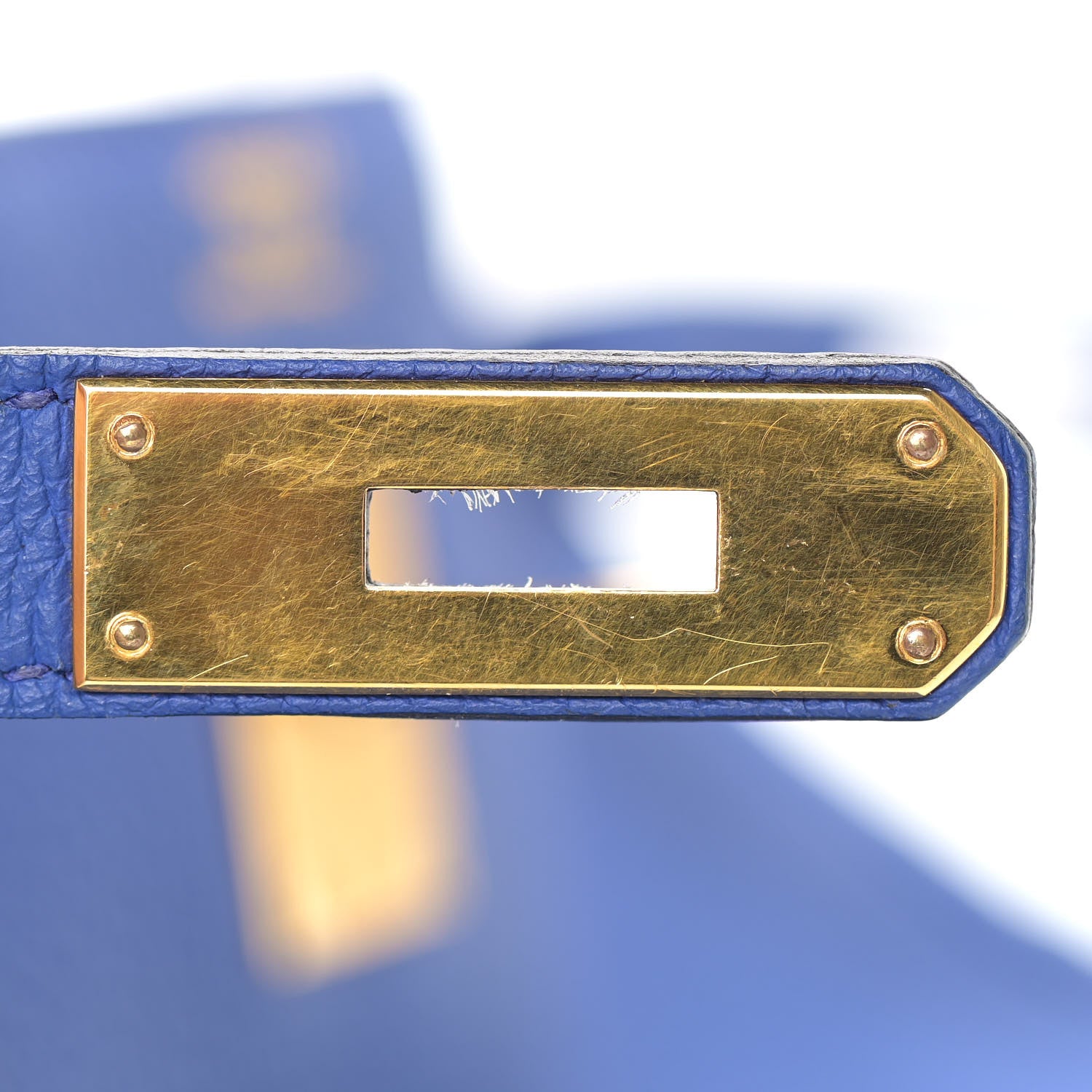 Hermes Togo Kelly Retourne 35 Bleu Electrique 29 of 38