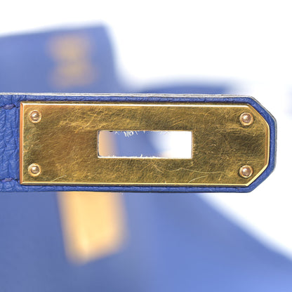 Hermes Togo Kelly Retourne 35 Bleu Electrique 29 of 38