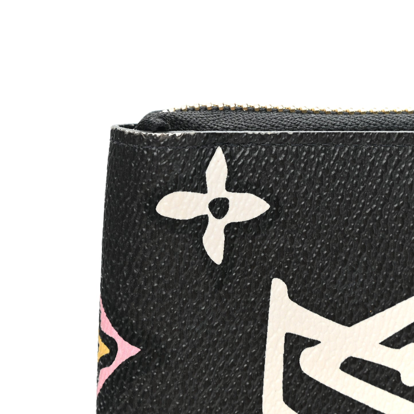 Monogram Giant Wild At Heart Zippy Wallet Black