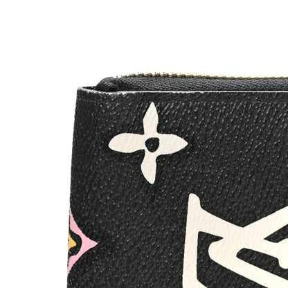 Louis Vuitton Monogram Giant Wild At Heart Zippy Wallet Black 7 of 12