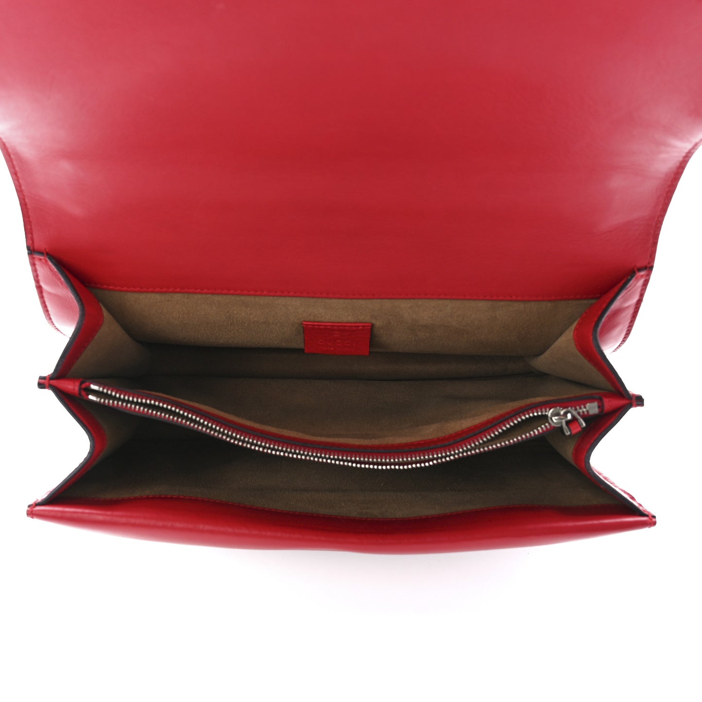 GG Supreme Monogram Arabesque Medium Dionysus Shoulder Bag Hibiscus Red