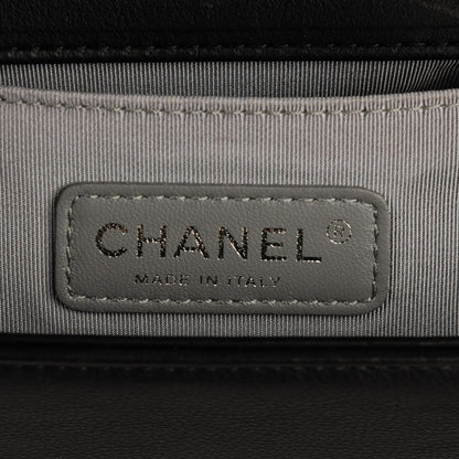 Chanel Calfskin Stitched Medium Boy Flap Black 6 of 7