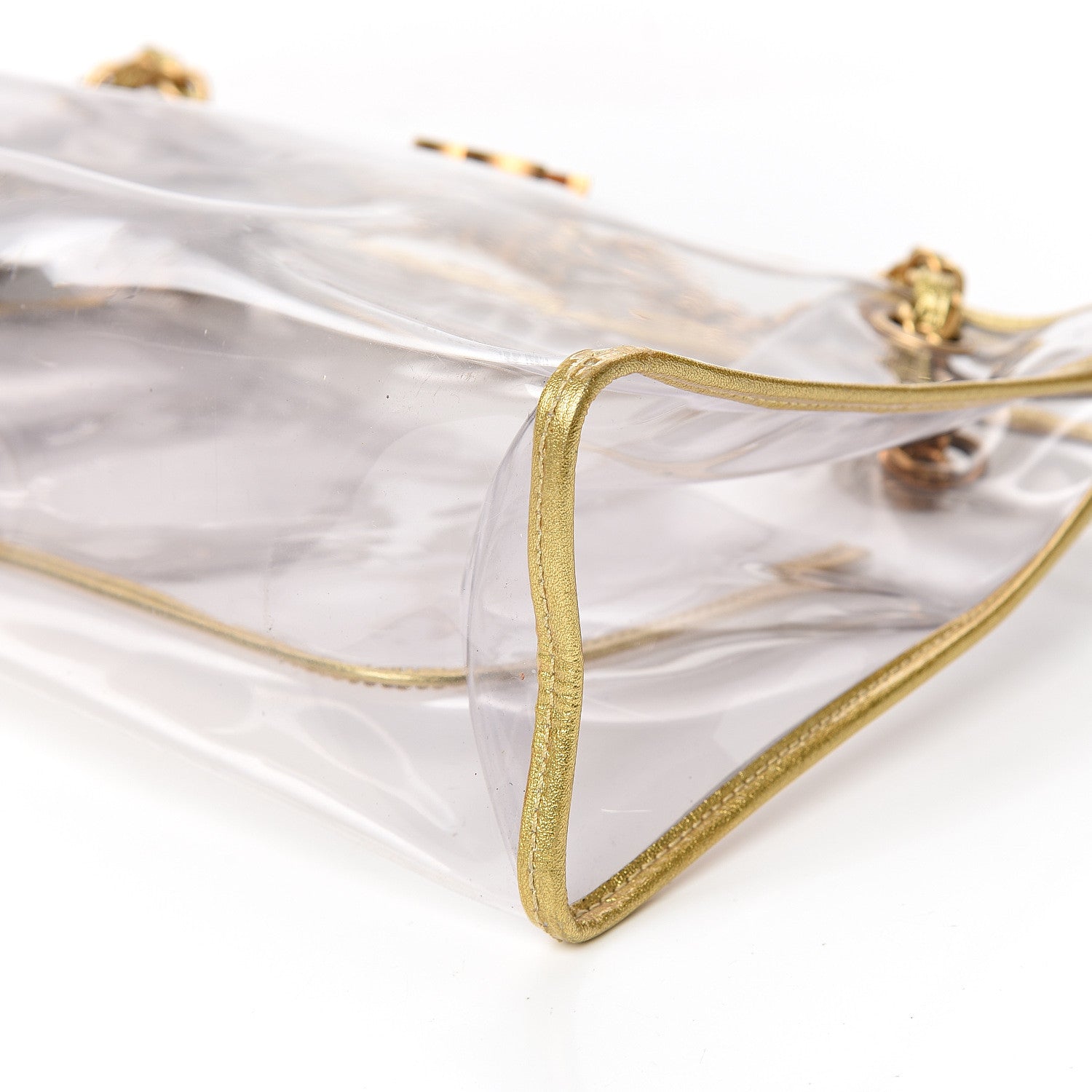 Chanel Vinyl Naked Tote Gold 8 of 9