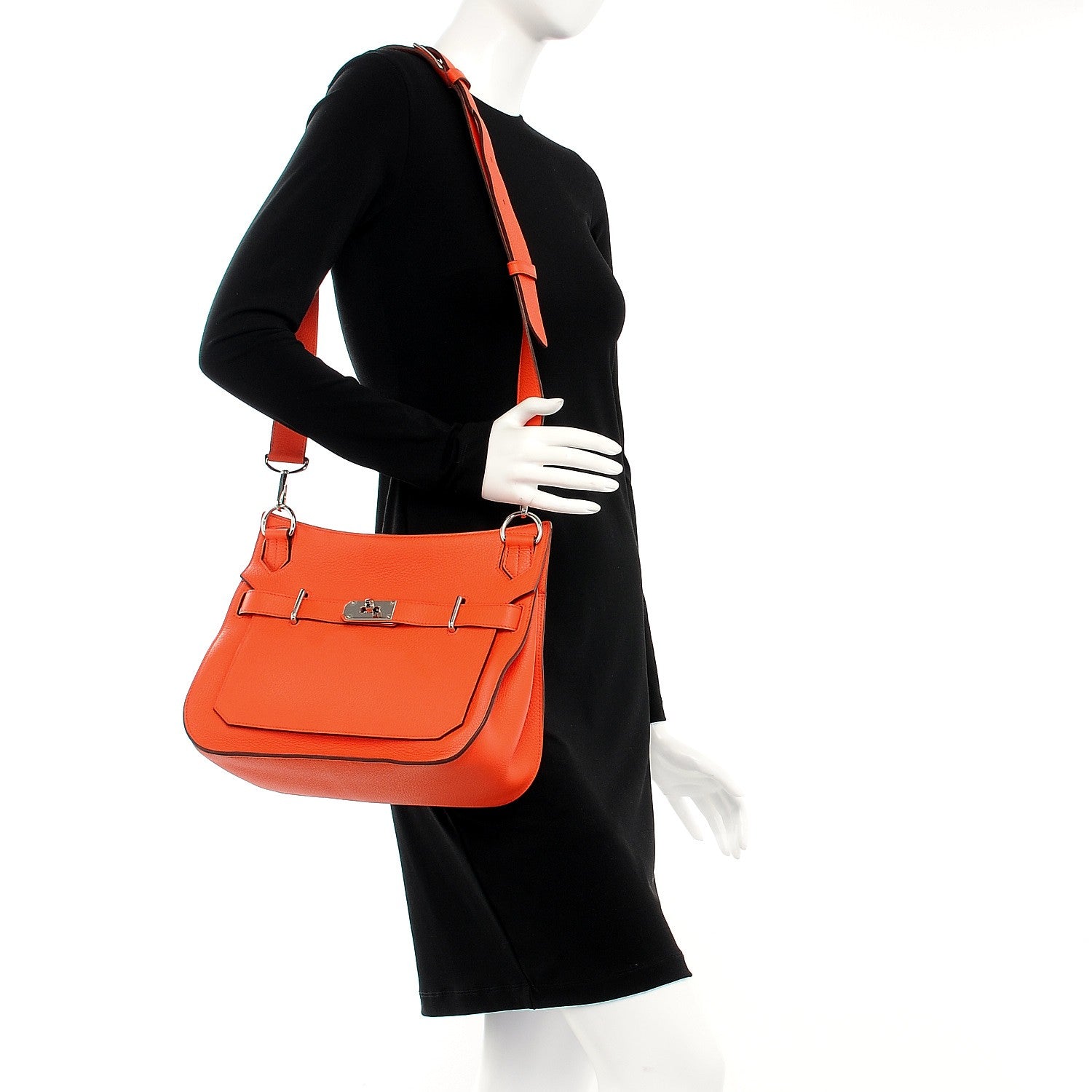 Hermes Taurillon Clemence Jypsiere 31 Orange Poppy 2 of 7