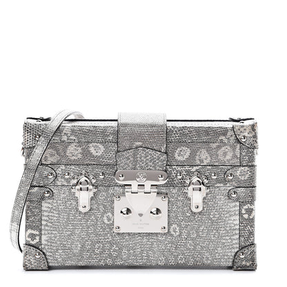 Louis Vuitton Lizard Petite Malle Silver 1 of 11