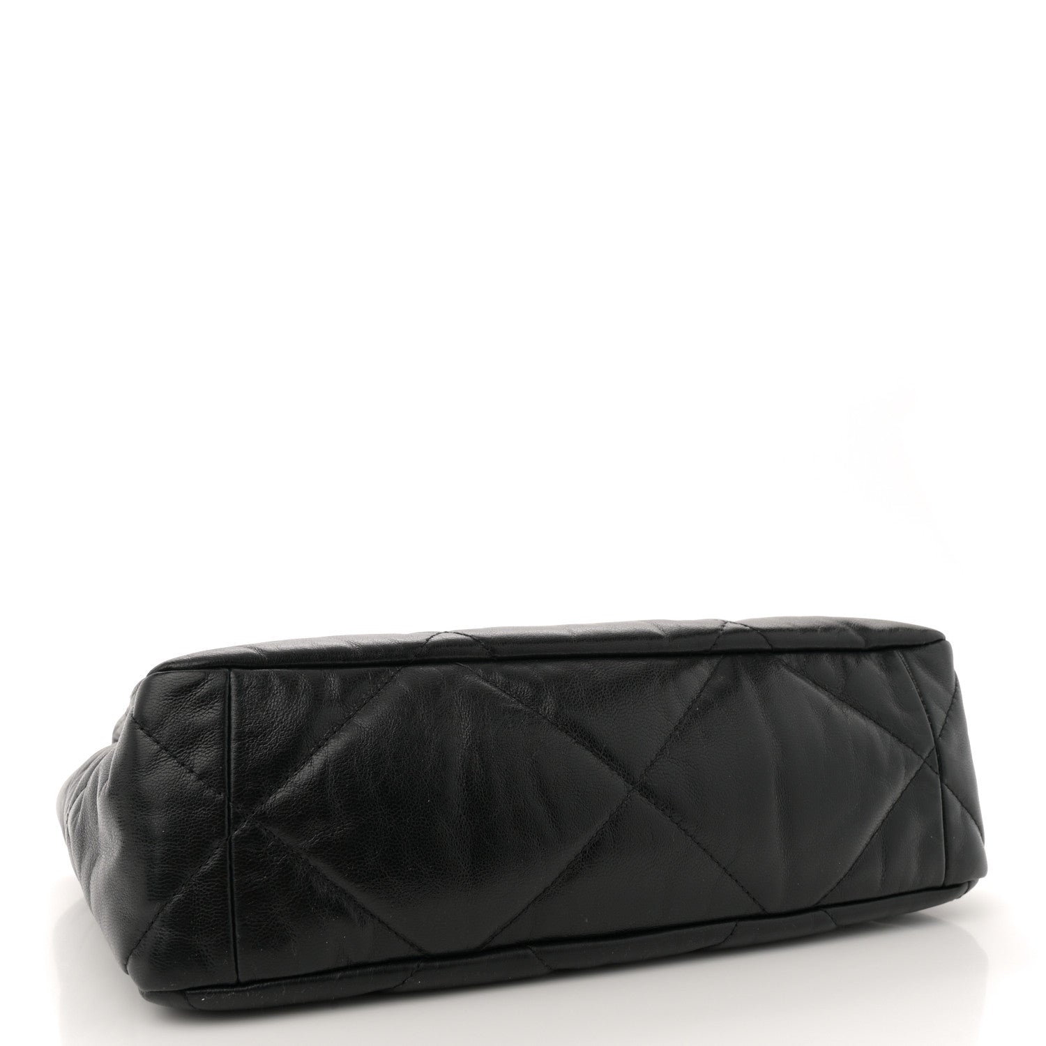 Chanel Goatskin Quilted Large Chanel 19 Flap Black 4 of 11