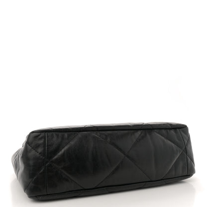 Chanel Goatskin Quilted Large Chanel 19 Flap Black 4 of 11