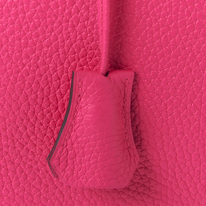 Hermes Taurillon Clemence Birkin 30 Rose Shocking 28 of 31