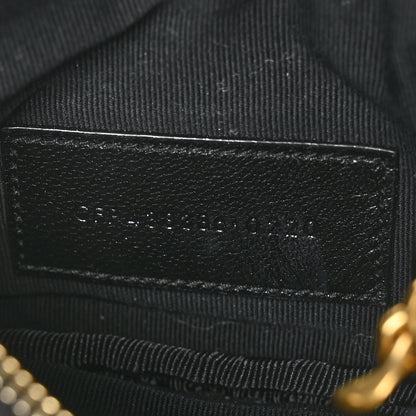 Saint Laurent Calfskin Matelasse Monogram Key Pouch Black 7 of 8