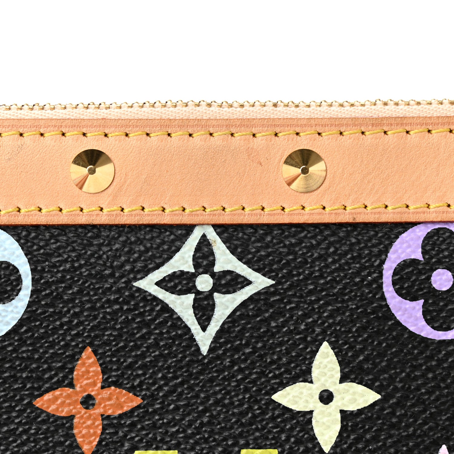 Louis Vuitton Monogram Multicolor Pochette Accessories Black 12 of 15