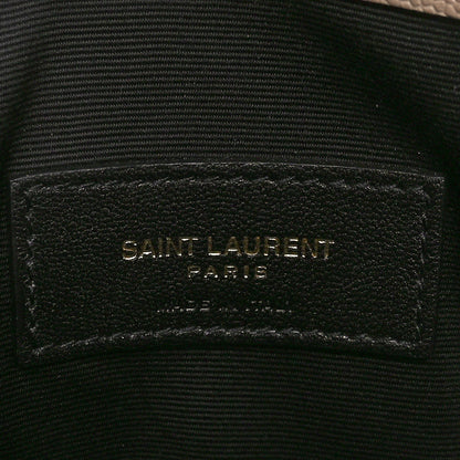 Saint Laurent Grain De Poudre Uptown Pouch Dark Beige 5 of 6