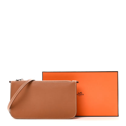 Hermes Evercolor Chaine d'Ancre Zipengo Pochette To Go Gold 9 of 9