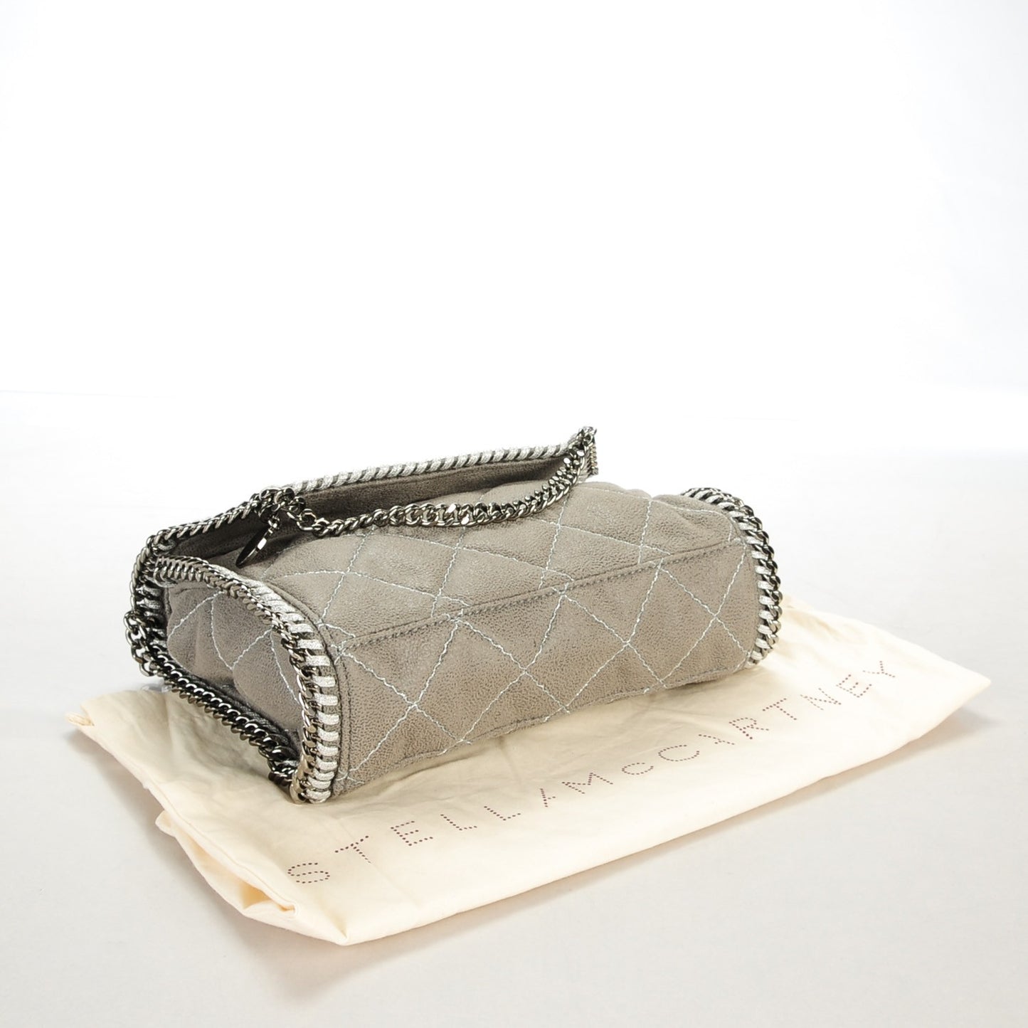 Shaggy Deer Quilted Mini Falabella Light Grey