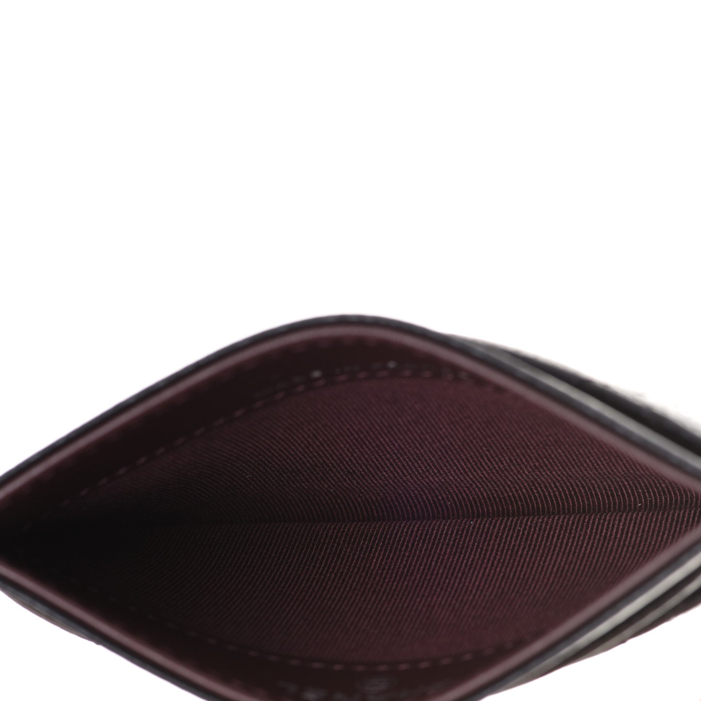 Caviar Quilted Card Holder Black