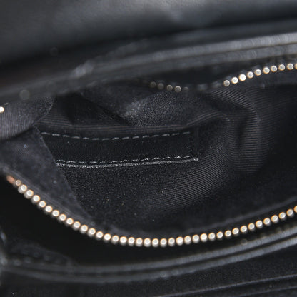 Saint Laurent Calfskin Y Quilted Monogram Toy Loulou Crossbody Bag Black 8 of 8