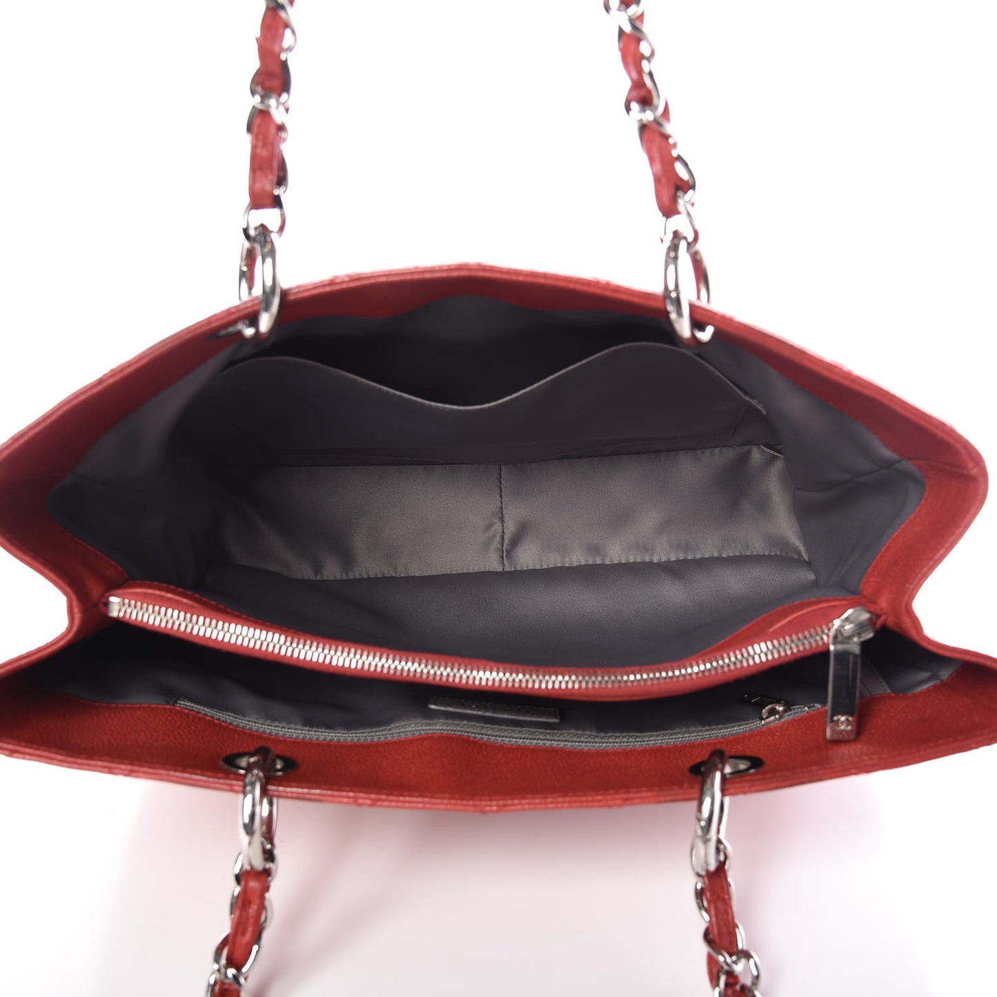 Caviar Quilted Grand Shopping Tote GST Red