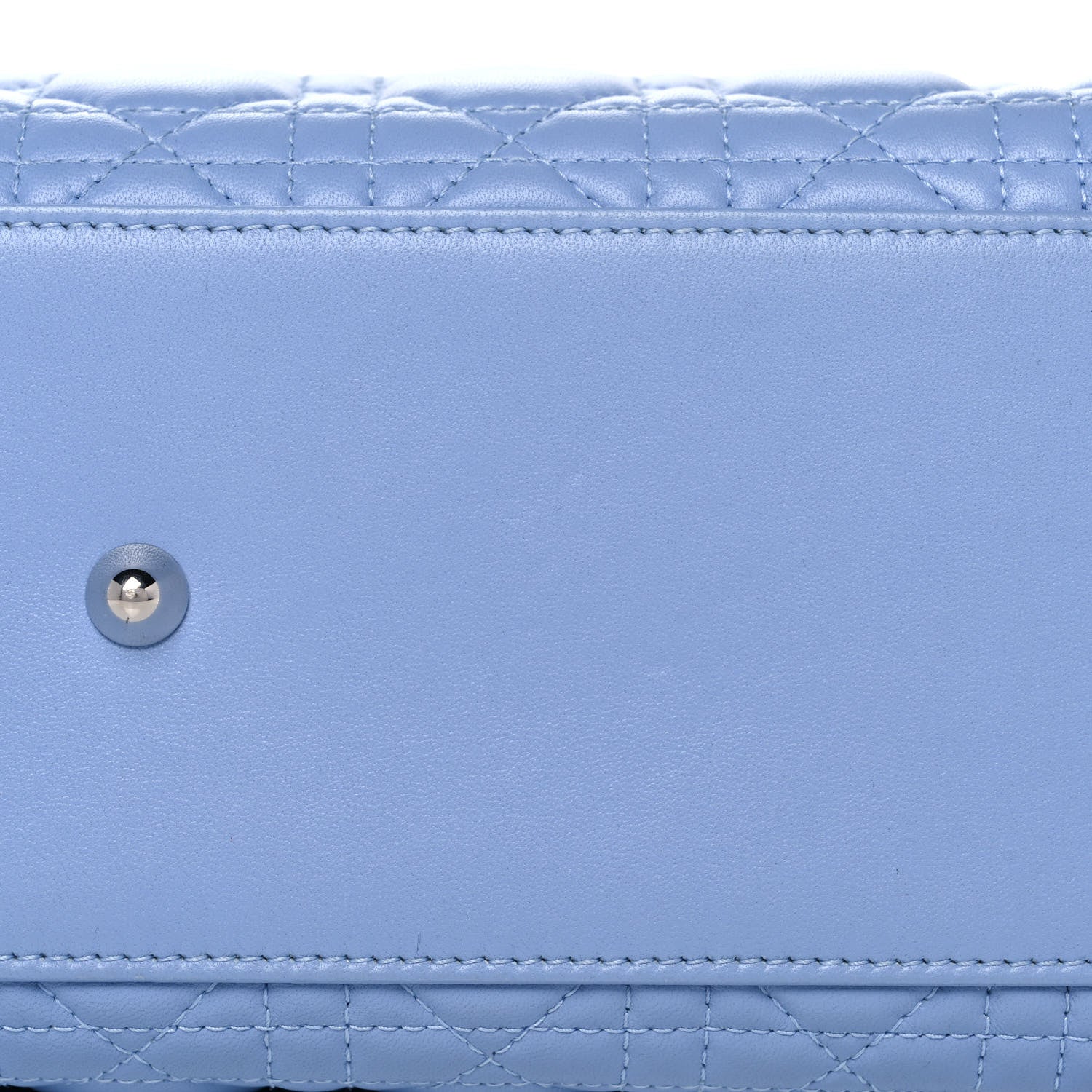 Christian Dior Lambskin Cannage Large Lady Dior Light Blue 14 of 15