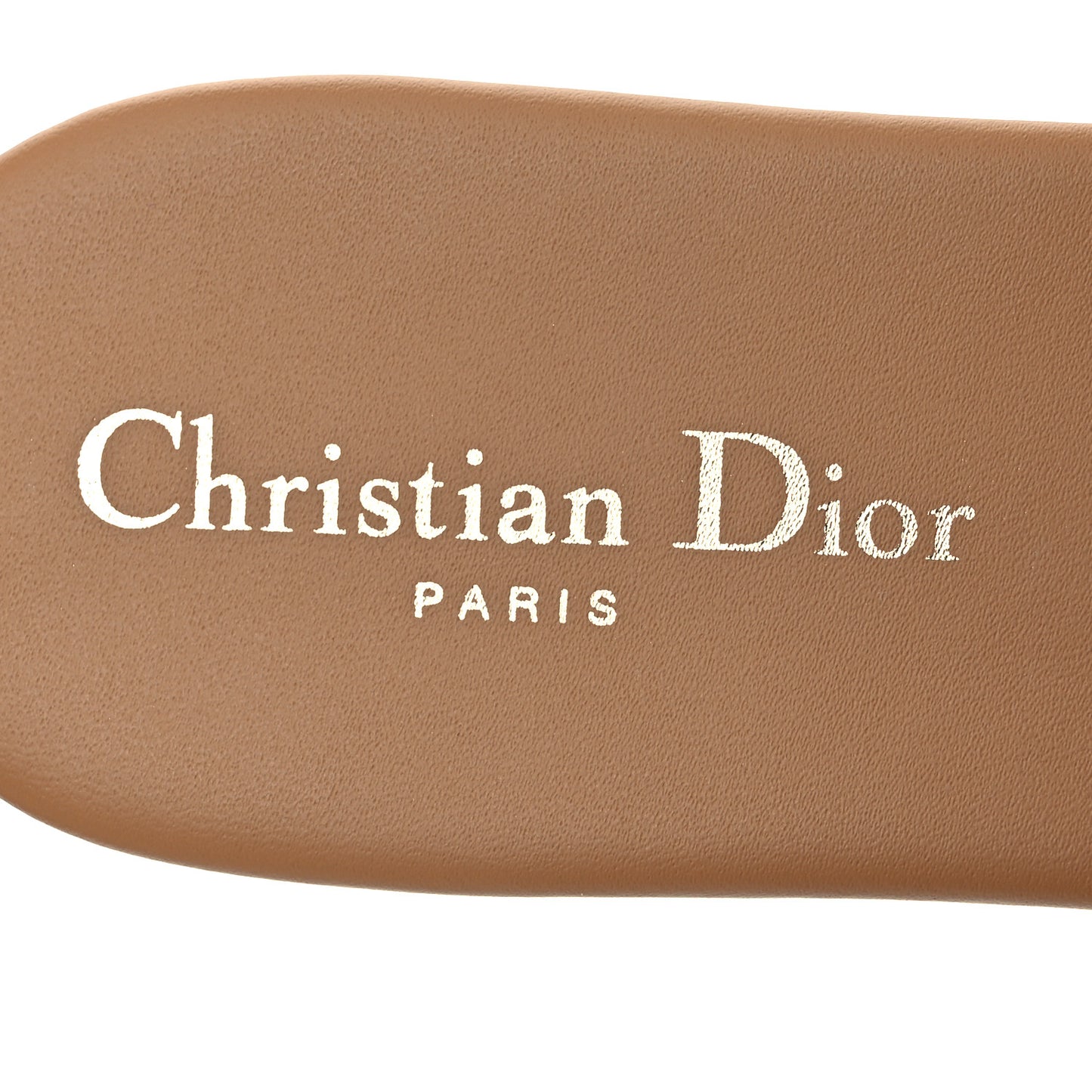 Calfskin D-Club Mule Sandal 40 Natural