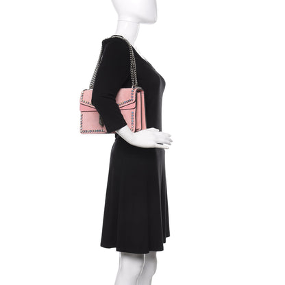 Gucci Suede Crystal Small Dionysus Shoulder Bag Peonia 2 of 13