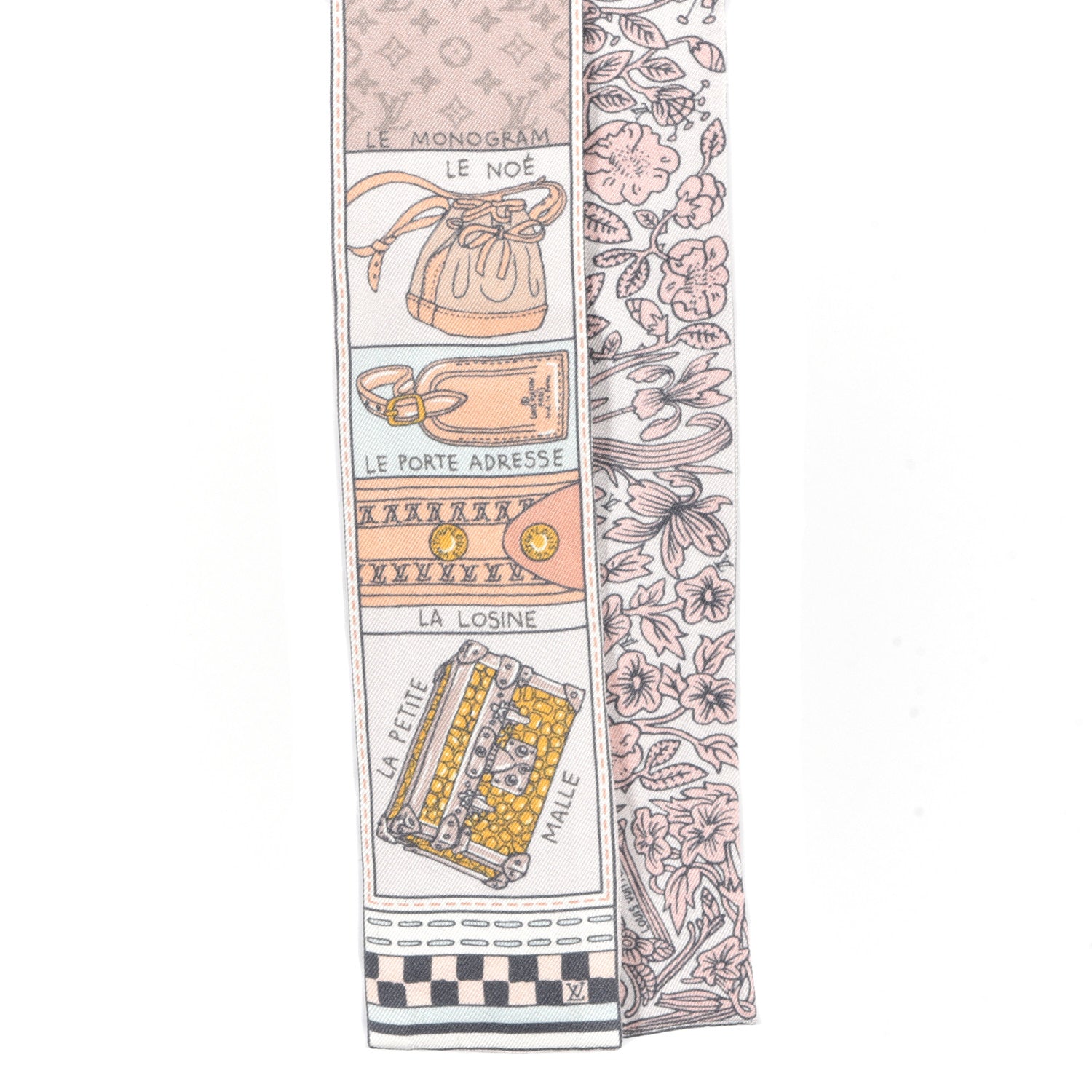 Louis Vuitton Silk Jeu De Louis BB Bandeau Blush 2 of 3