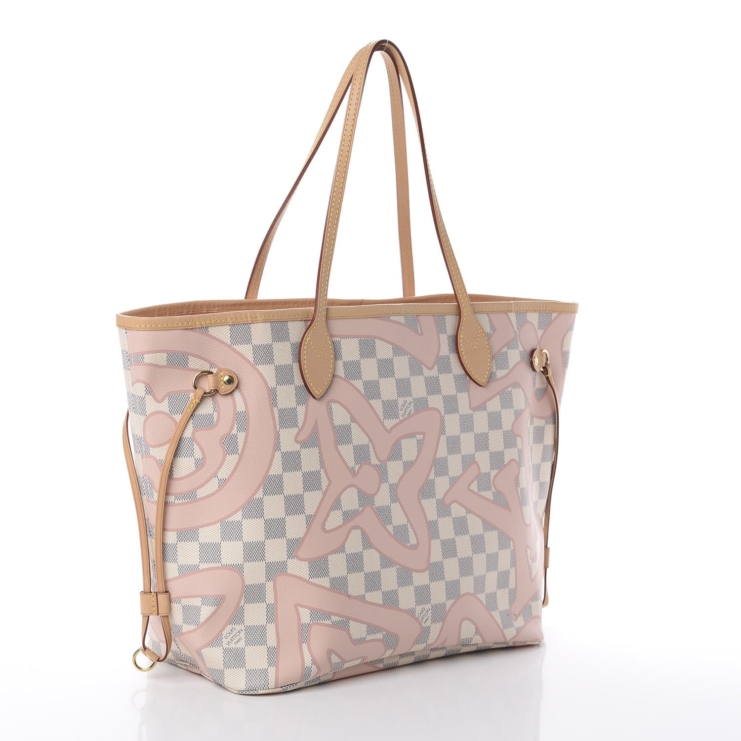 Louis Vuitton Damier Azur Tahitienne Neverfull MM 2 of 8
