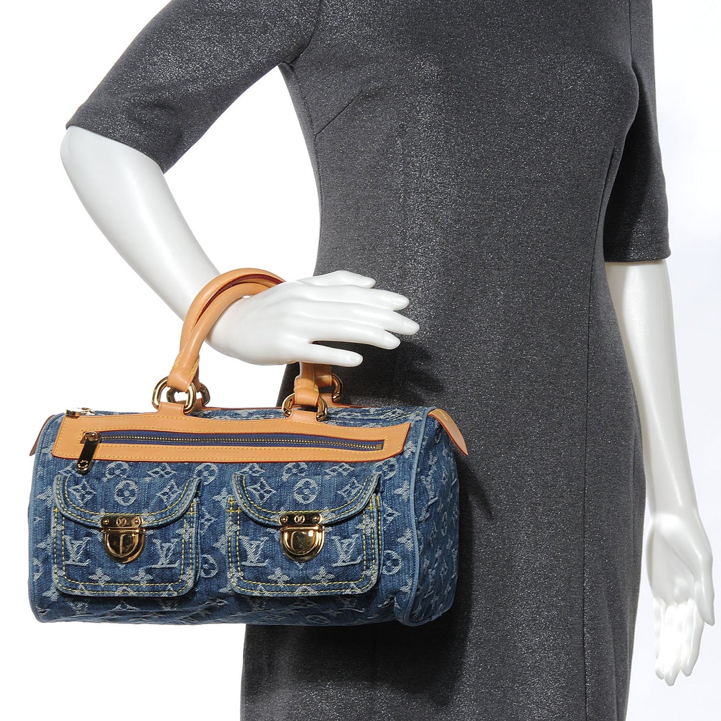 Monogram Denim Neo Speedy Blue