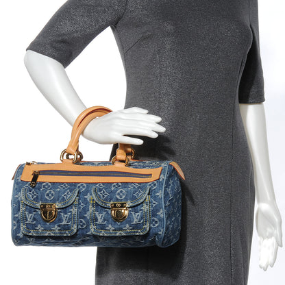 Louis Vuitton Monogram Denim Neo Speedy Blue 2 of 7