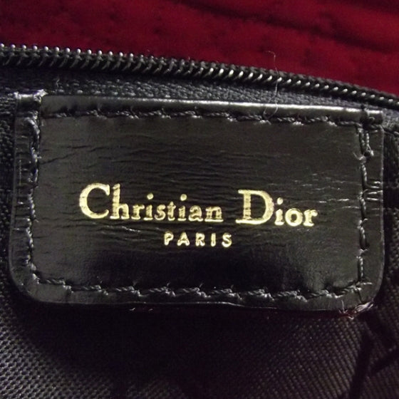 Nylon Cannage Large Lady Dior Red