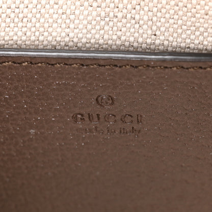 Gucci GG Supreme Monogram Textured Dollar Calfskin Mini Ophidia Chain Bag Beige Ebony 6 of 11