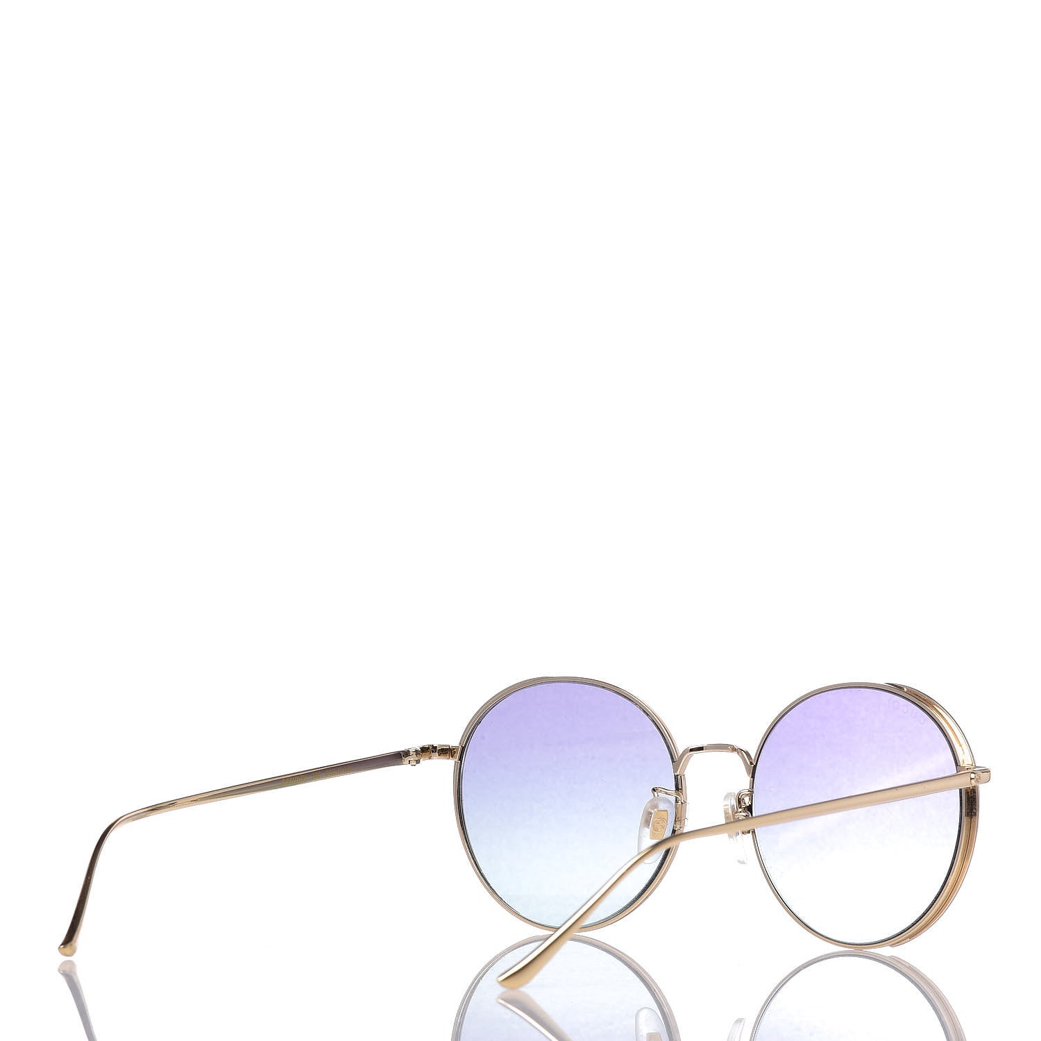 Gucci Round Sunglasses GG0401SK Gold 4 of 7
