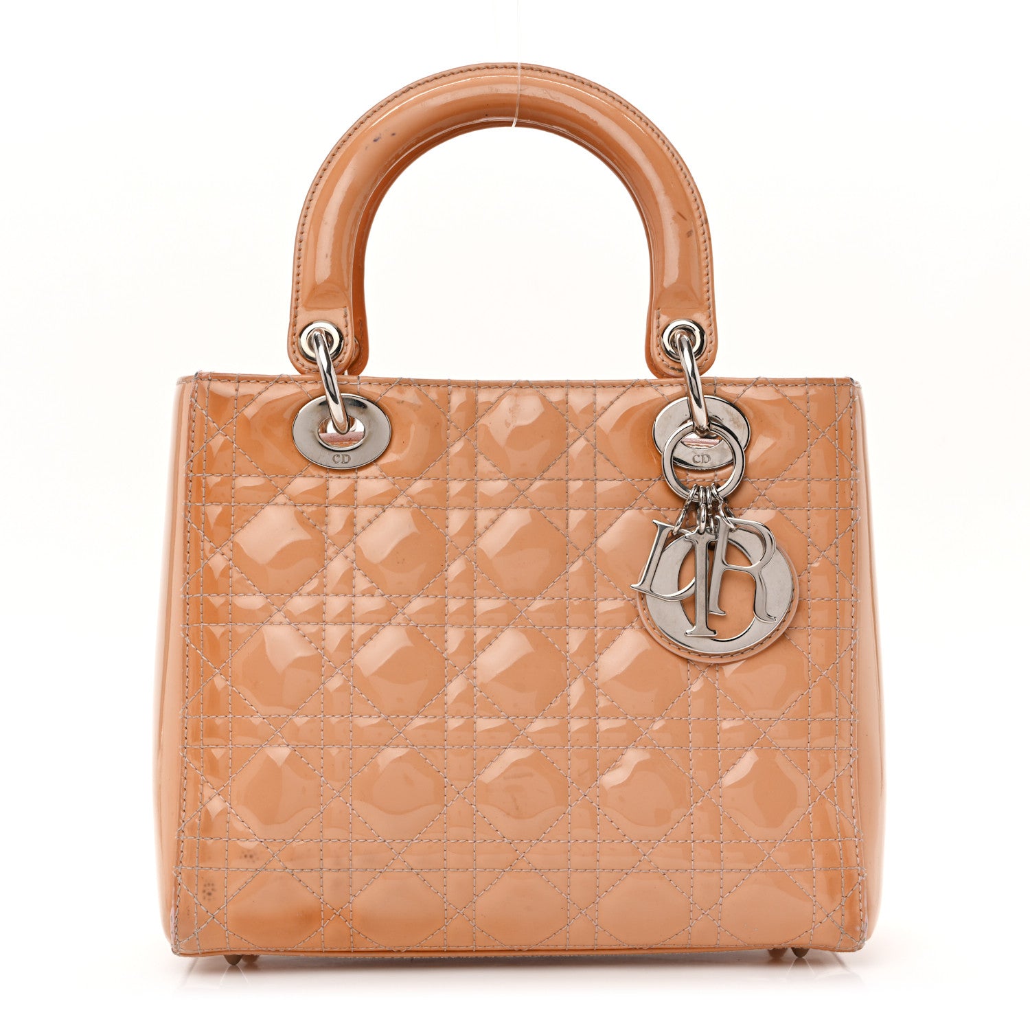 Christian Dior Patent Cannage Medium Lady Dior Dark Beige 1 of 11