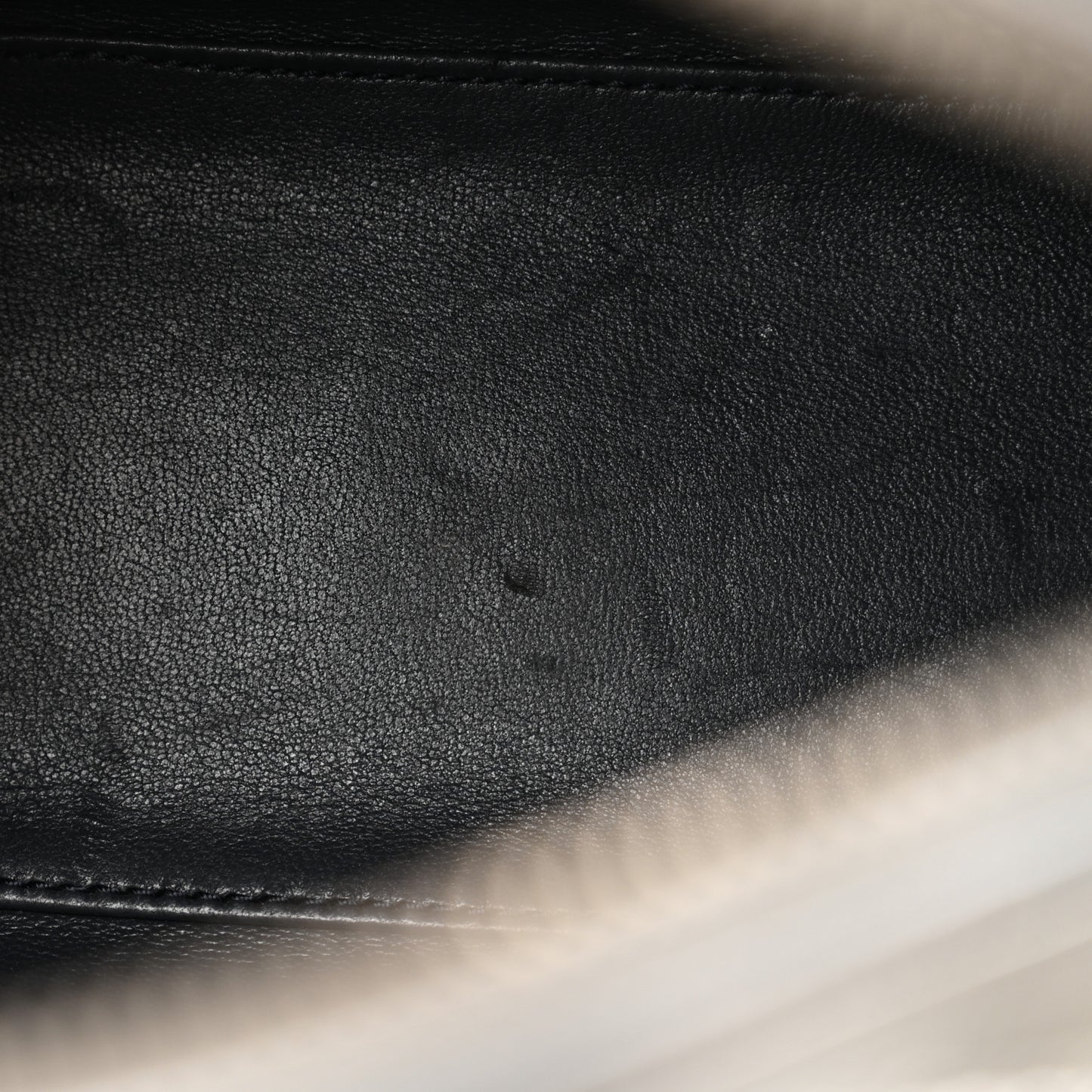 Metallic Patent Micro-Cannage Medium Lady Dior Silver