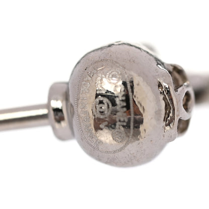 Chanel Baguette Crystal CC Drop Earrings Silver 4 of 4