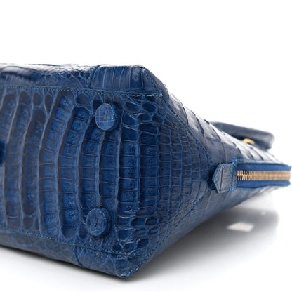 Nancy Gonzalez Crocodile Tote Electric Blue 8 of 8