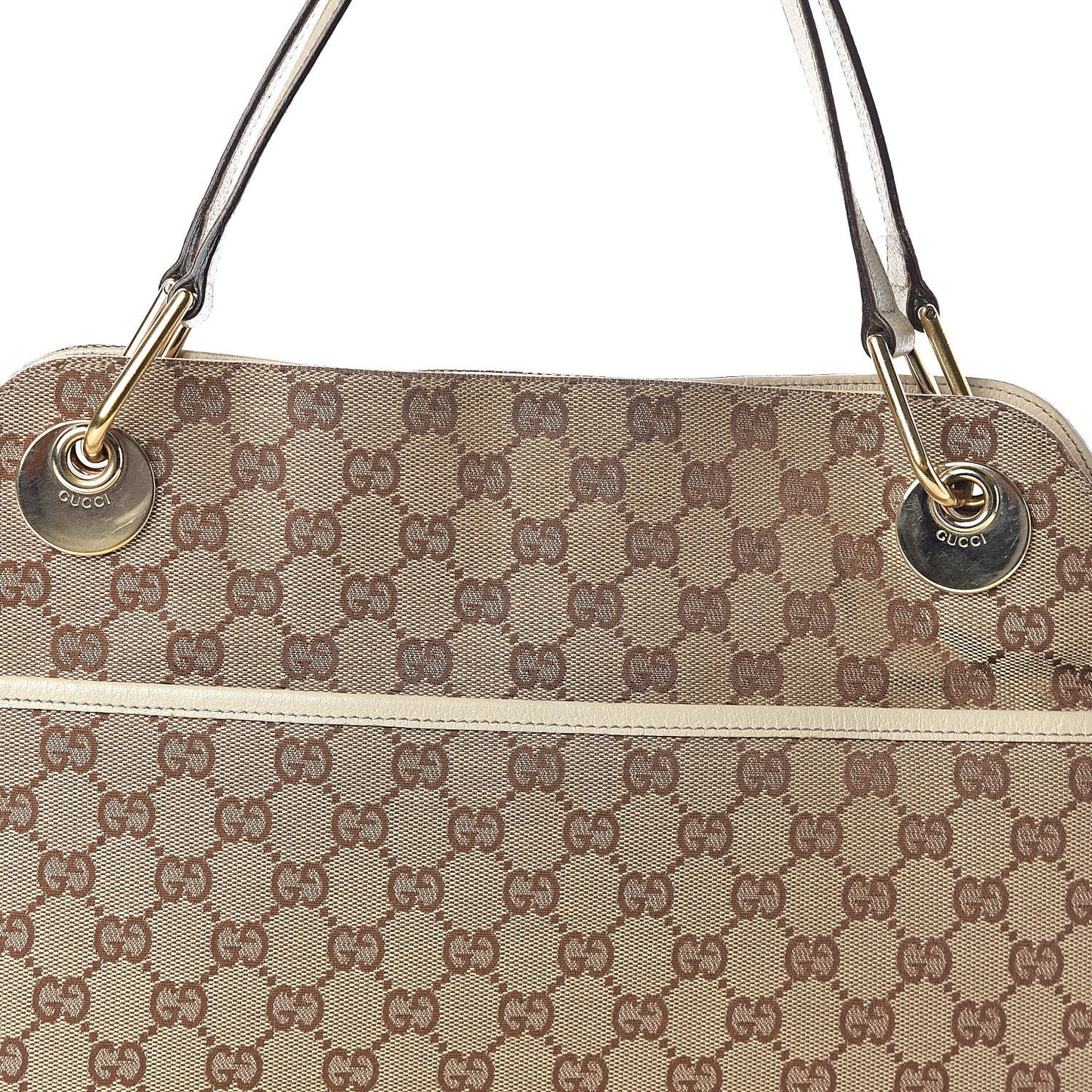 Monogram Medium Eclipse Shoulder Bag Off White