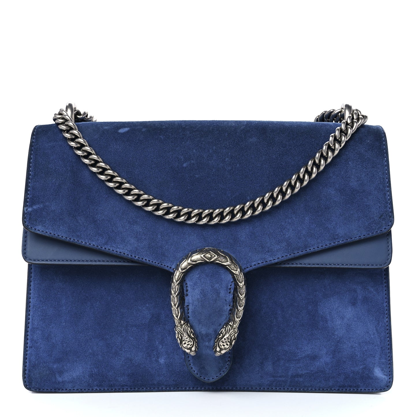 Suede Medium Dionysus Shoulder Bag Blue
