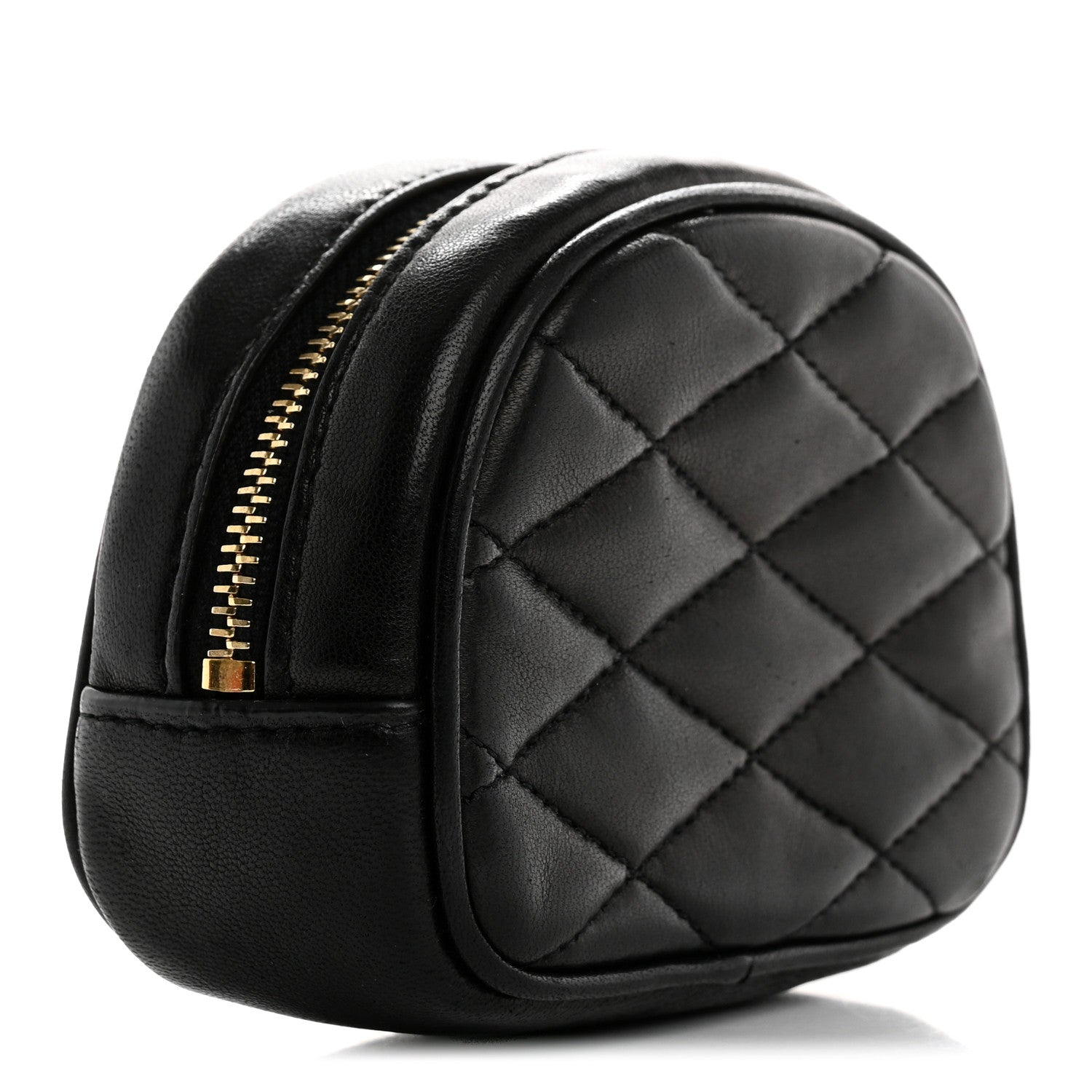 Saint Laurent Lambskin Quilted Lolita Cosmetic Pouch Black 3 of 10