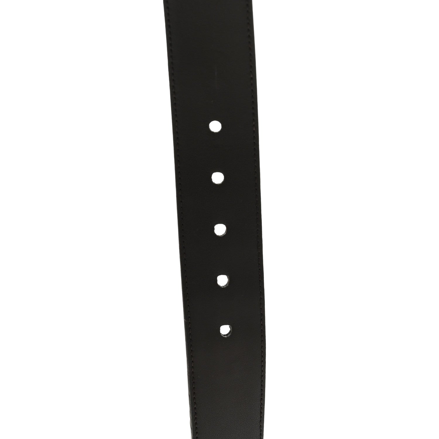 Gucci Monogram Dollar Calfskin 40mm Belt 105 42 Beige Ebony Testa Di Moro 5 of 5