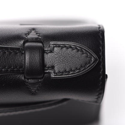 Hermes Swift Kelly Pochette Clutch Black 27 of 31